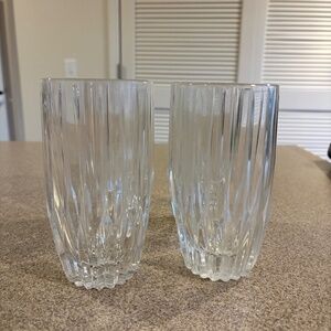 Mikasa Park Lane Crystal Set of 4 Highball Glasses Excellent condition